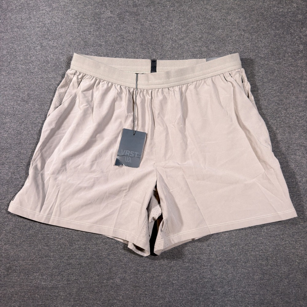 VRST Accelerate Running Shorts Mens M Silver Shadow 5" Unlined Stretch Wicking - Picture 1 of 8